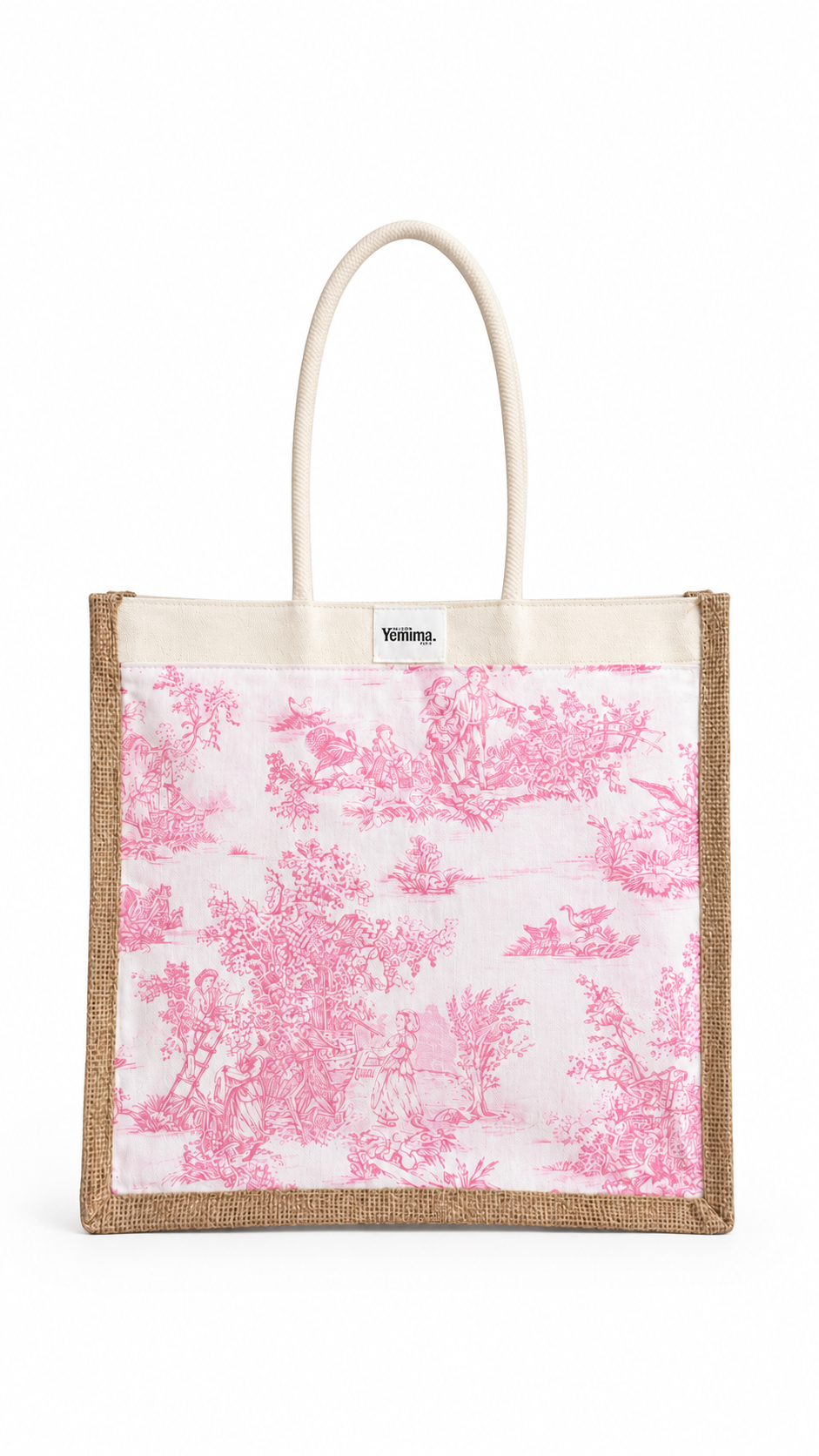 Petit Cabas Toile Rose