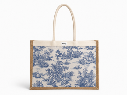 Grand Cabas Toile Bleu