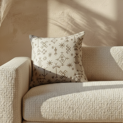 Housse de coussin Beige