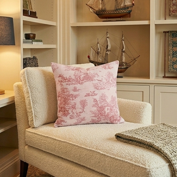 Housse de coussin Rose
