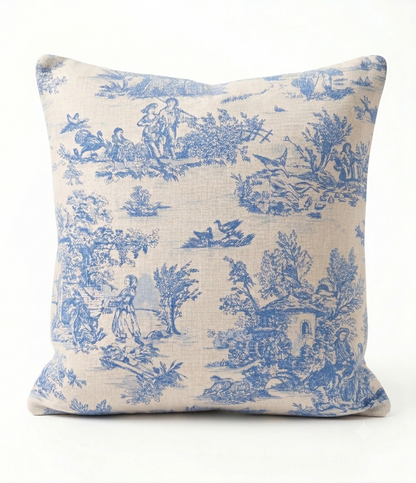 Housse de coussin Bleu