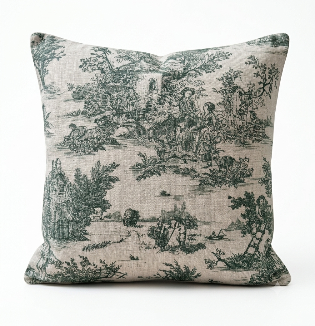 Housse de coussin Vert