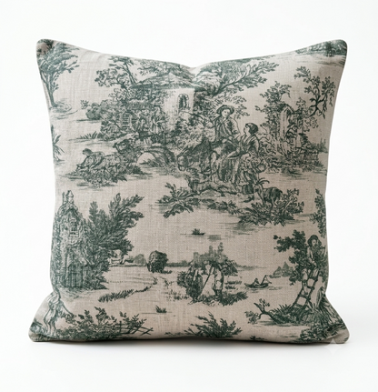 Housse de coussin Vert