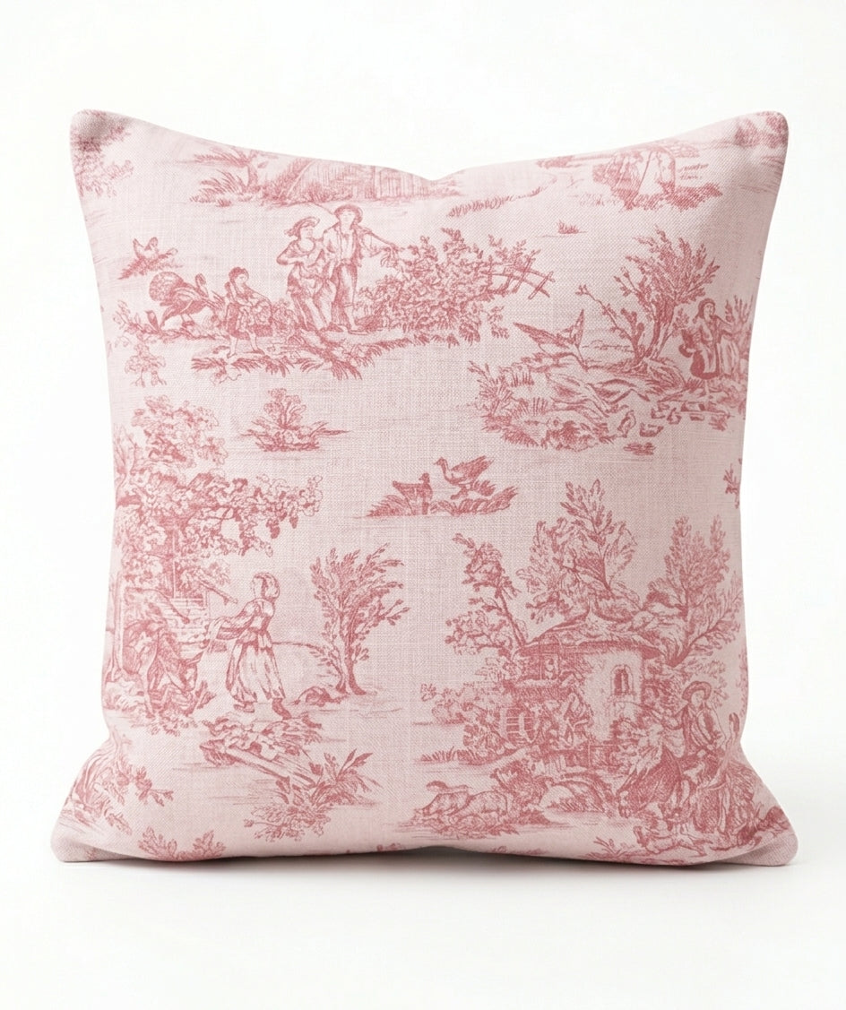 Housse de coussin Rose